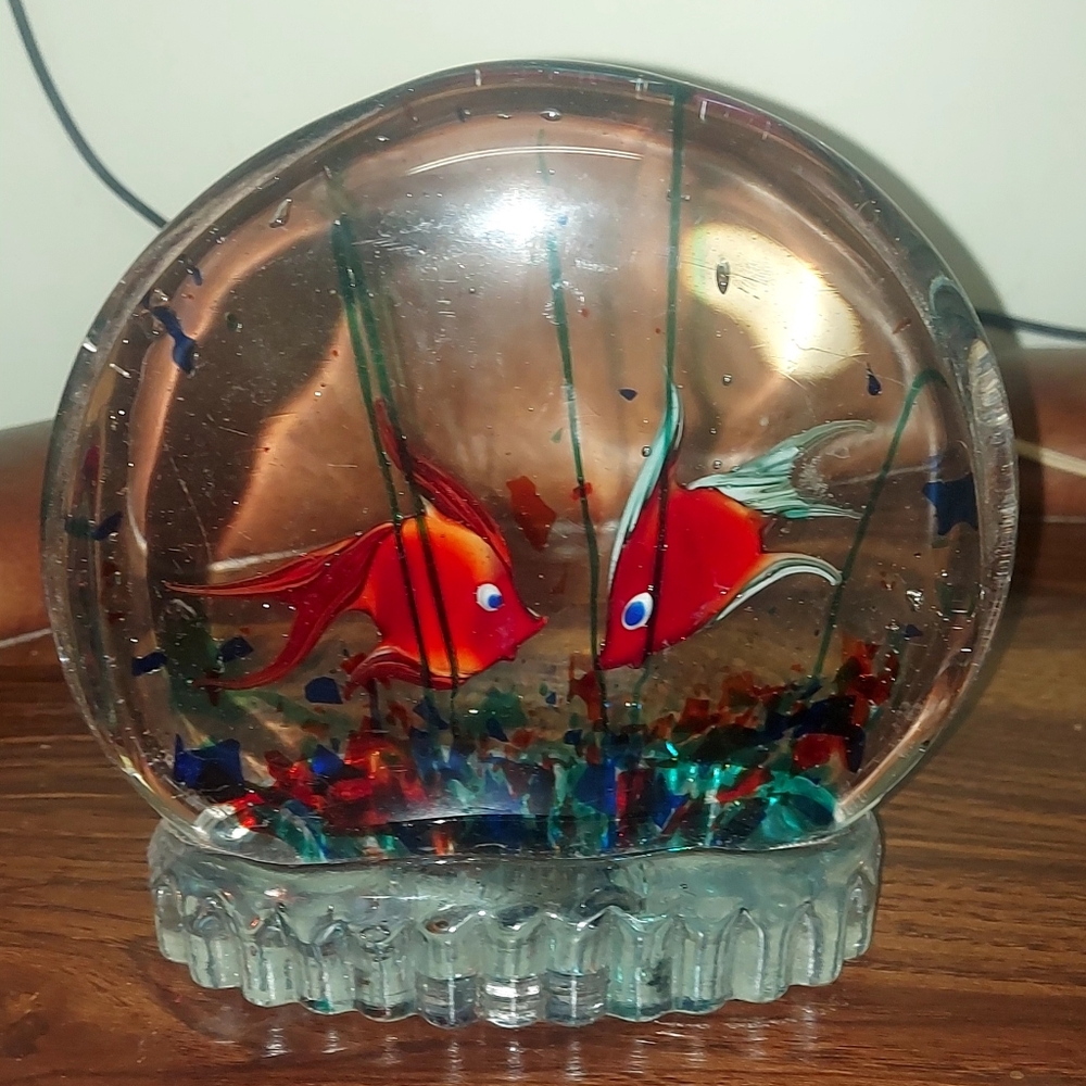 Vintage Murano Glass Aquarium